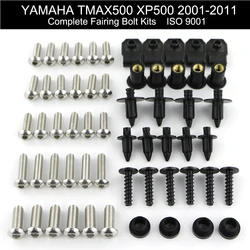 For Yamaha Tmax 500 XP500 2001-2011 2002 2003 2004 2005 2006 2007 2008 Complete Full Fairing Bolts Kit Clips Nut Stainless Steel