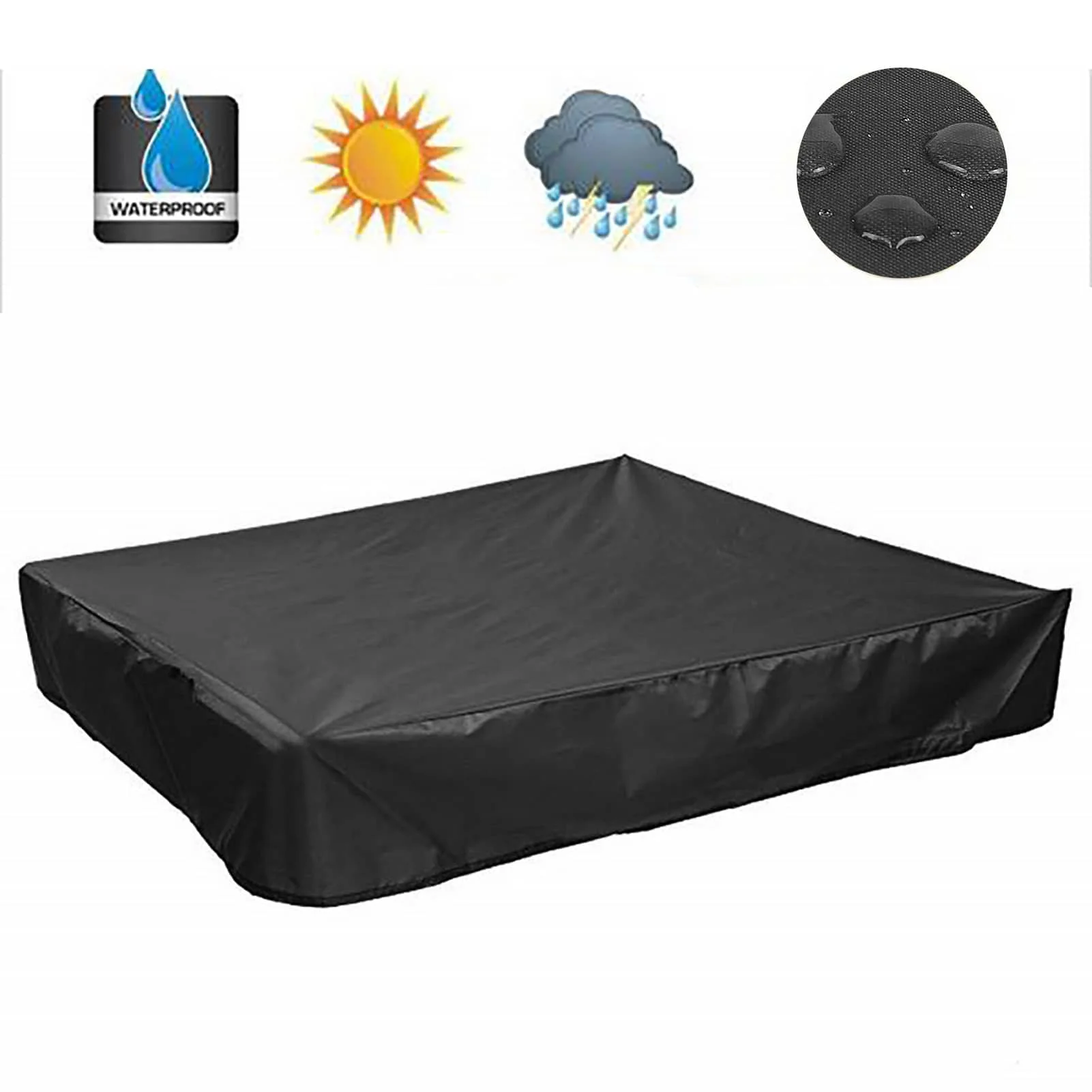 210D Pool Ground Cover Large Outdoor Round Leaf Protection Proof Cloth Dust Cover 300*200cm