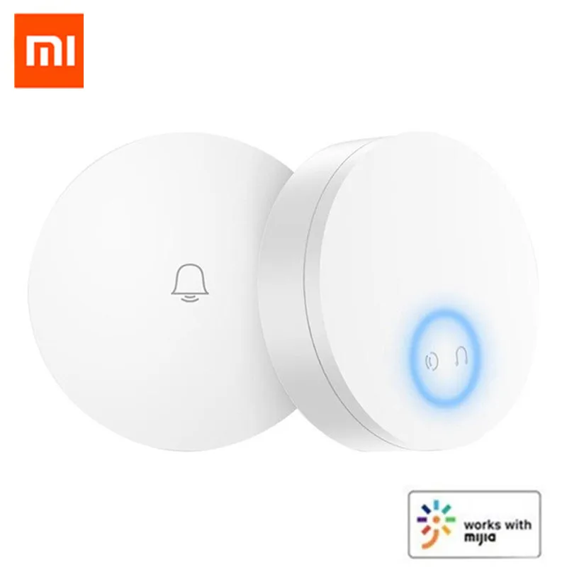 

Xiaomi Mijia Linptech WIFI Self-power-generating Wireless Doorbell Work with Mijia APP Smart Control Memory Function AC 110-240V