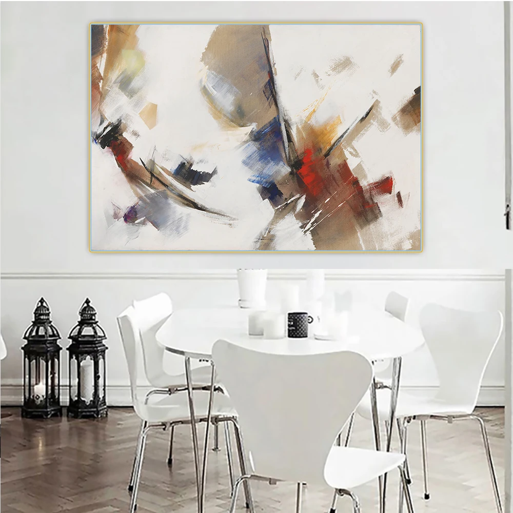 Jean Miotte《Untitled 1970》Abstract Expressionism Canvas Art Oil Painting Picture Wall Hanging Decor Home Living Room Decoration