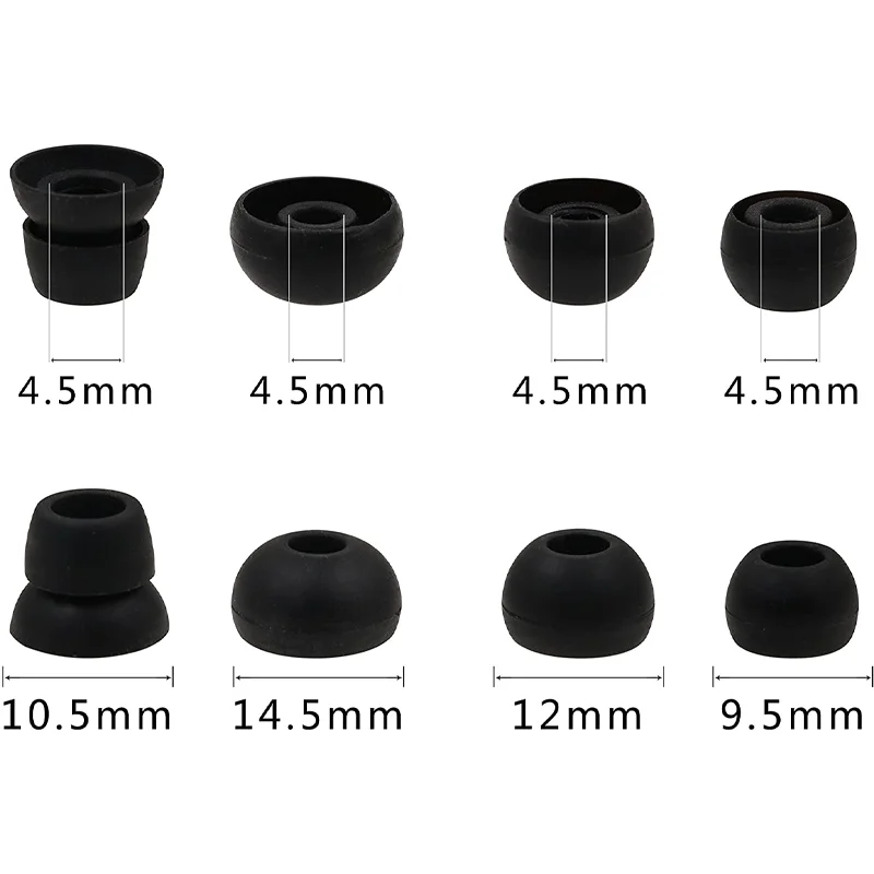 كوتو سماعات أذن لباوربيتس برو للاستبدال سماعات أذن باوربيتس 1 من السيليكون سماعات أذن باوربيتس 2 سماعات أذن باوربيتس 3