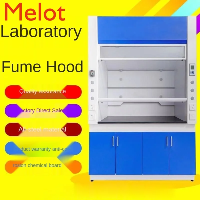 

Customized Laboratory All-Steel Draft Cupboard Fan Anti-Corrosion Detoxification Fume Hood Table Overall Workbench Cabinet