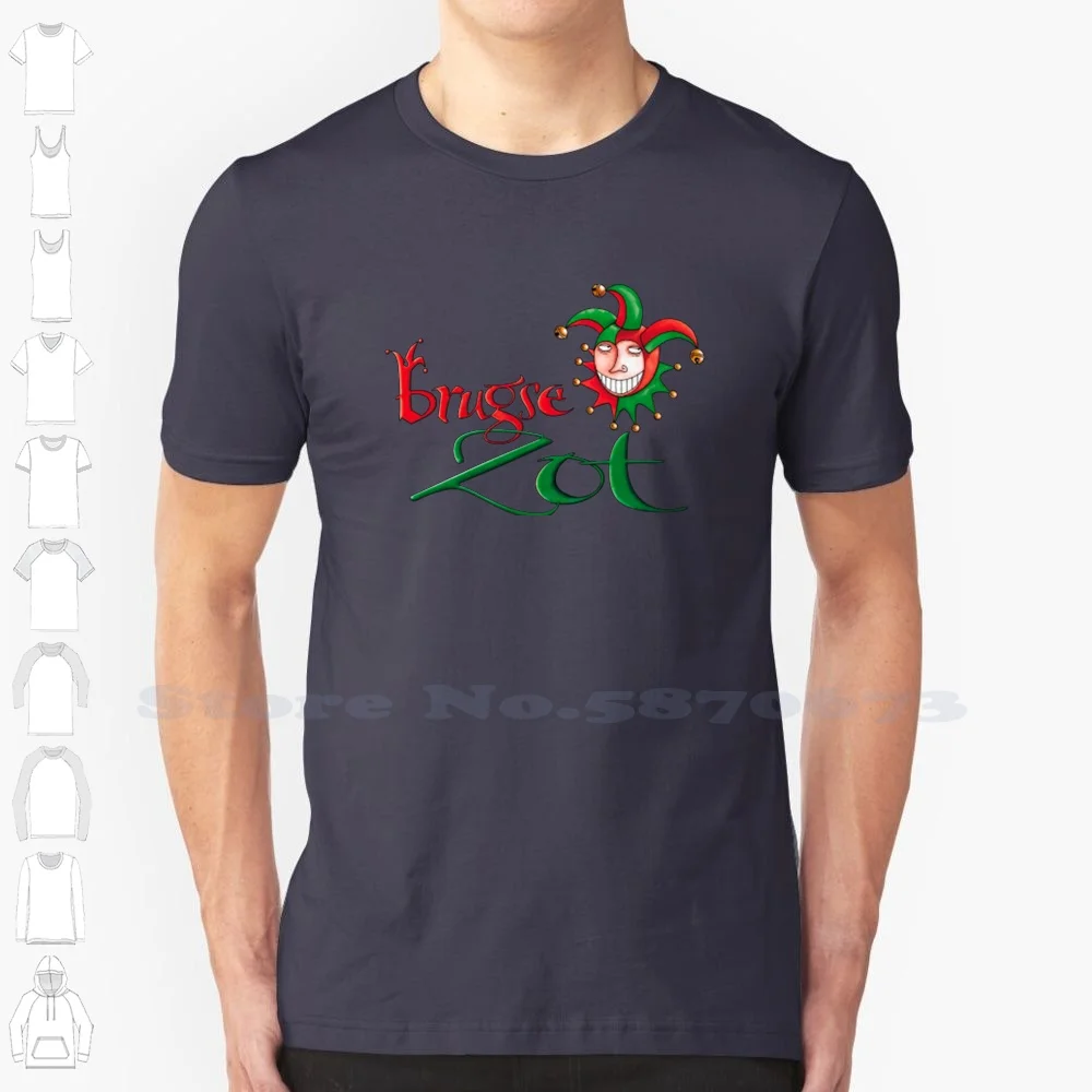 Camiseta De Halve Maan-Brugse Zot 100% algodón, Delirium Tremens craftsbeer Beerstagram Instabeer Cerveza Bar Bier Birra Beergeek