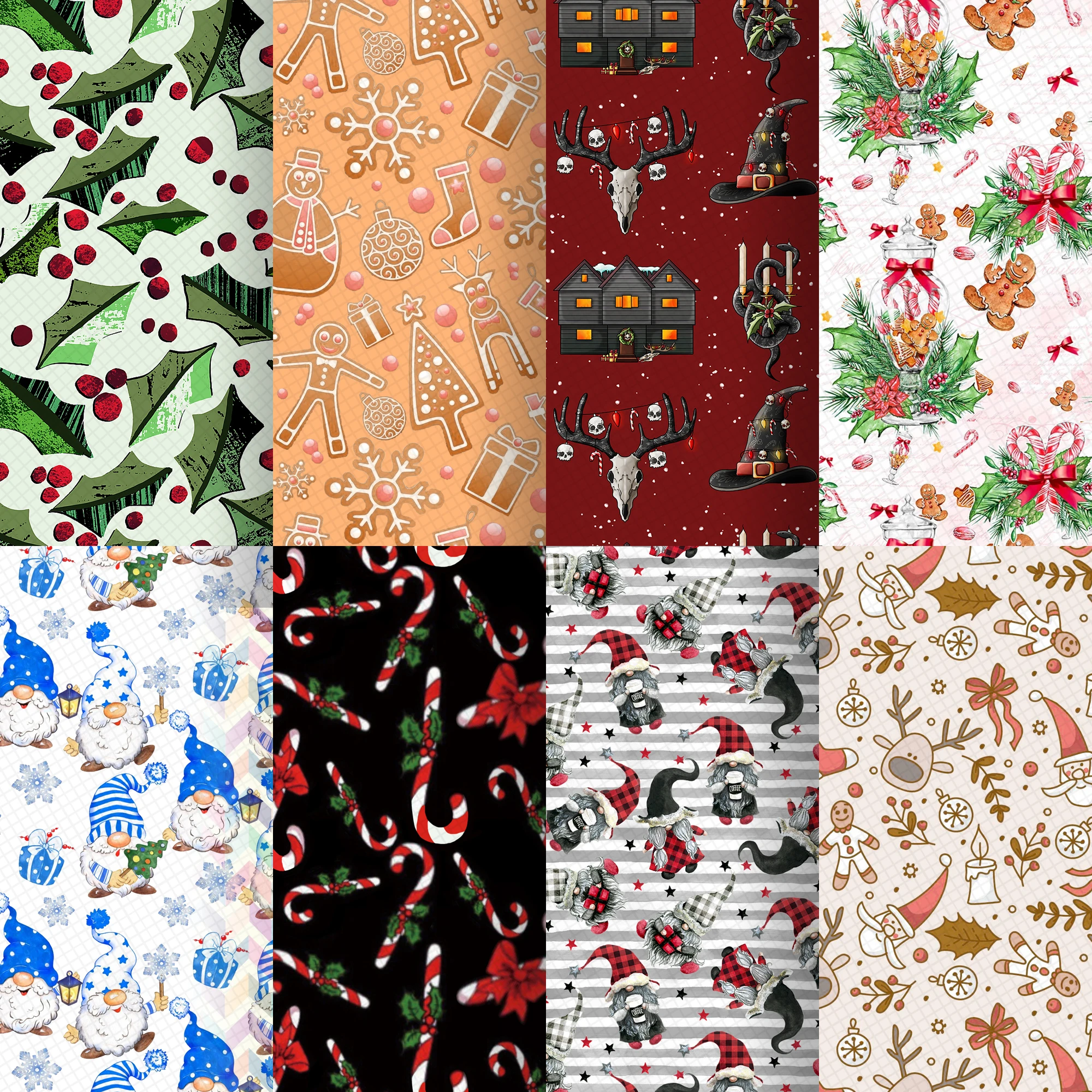 20*33cm Christmas Vinyl Fabric Printed Faux Leather Sheets For Hair Bows Earrings Leather Fabirc,1Yc22159