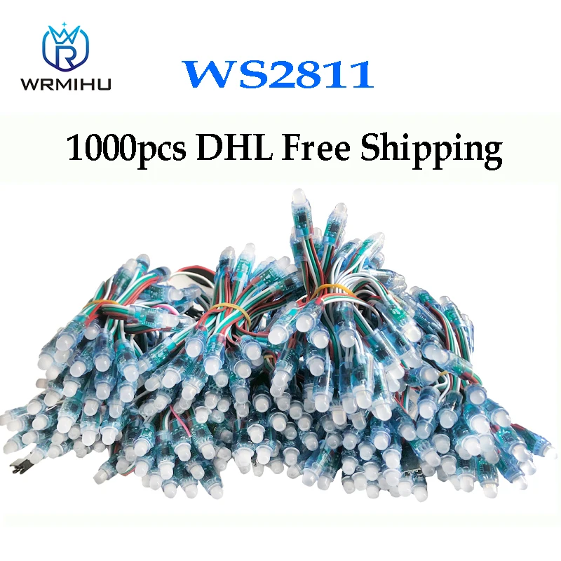 1000 Pcs Full Color WS2811 Ic Rgb Pixel Led Module Licht Geweldig Voor Decoratie Reclame Verlichting DC5V DC12V
