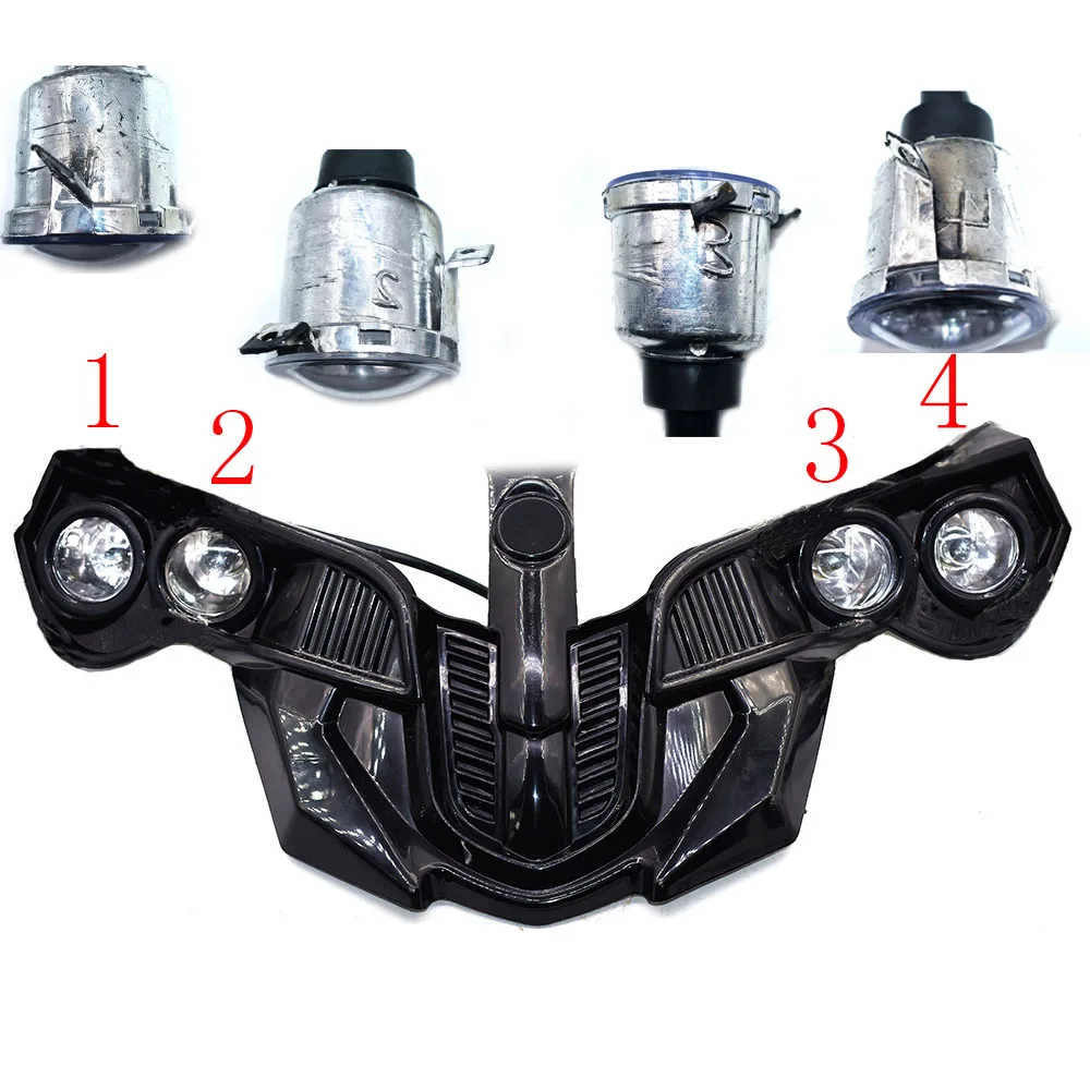 Luz LED para ATV, reflector para 50cc/70cc/90cc/110cc/125CC, rueda china de 5 pulgadas, 6 pulgadas, 7 pulgadas y 8 pulgadas, vehículo todoterreno,