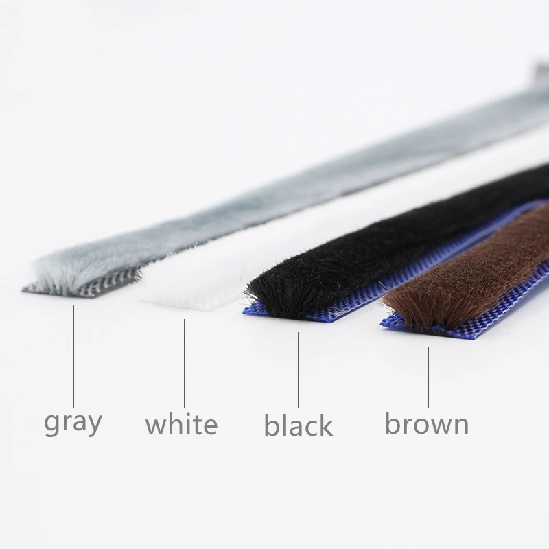 

Wool Pile Seals Weatherstrip Sliding Sash Window Door Insert Brush Seal Dust Proof 13x6mm Gray Black Brown White