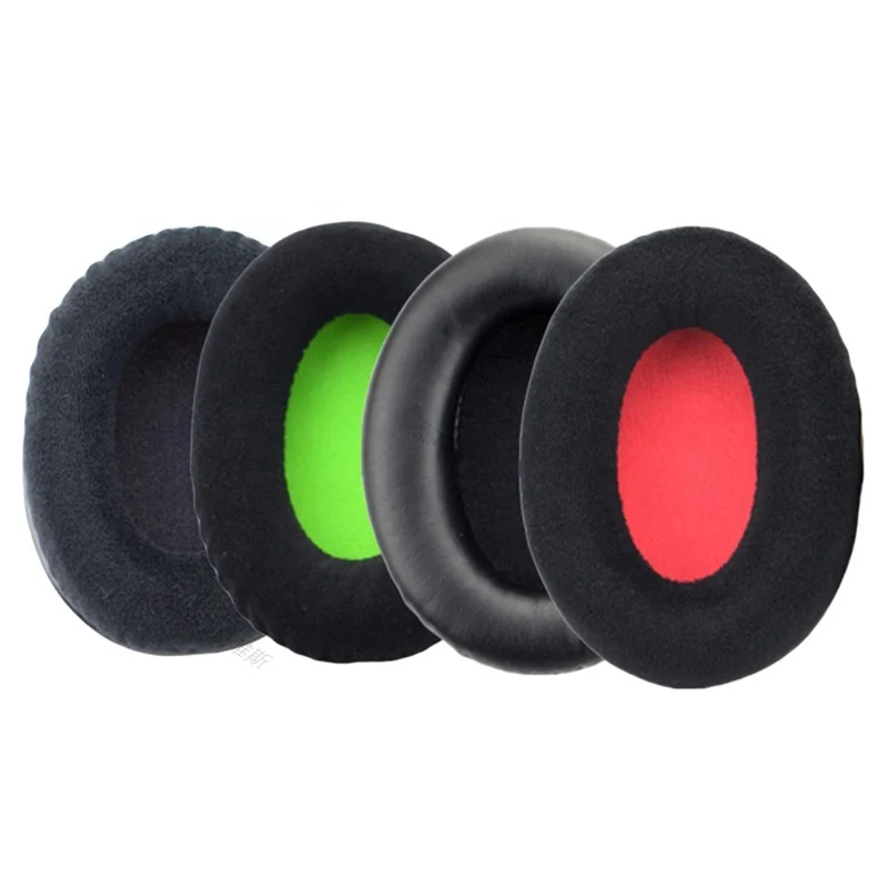 Almohadillas de cuero de terciopelo para auriculares, almohadillas para los oídos, cubierta para Hyper X Cloud 2 II, KHX-HSCP-GM