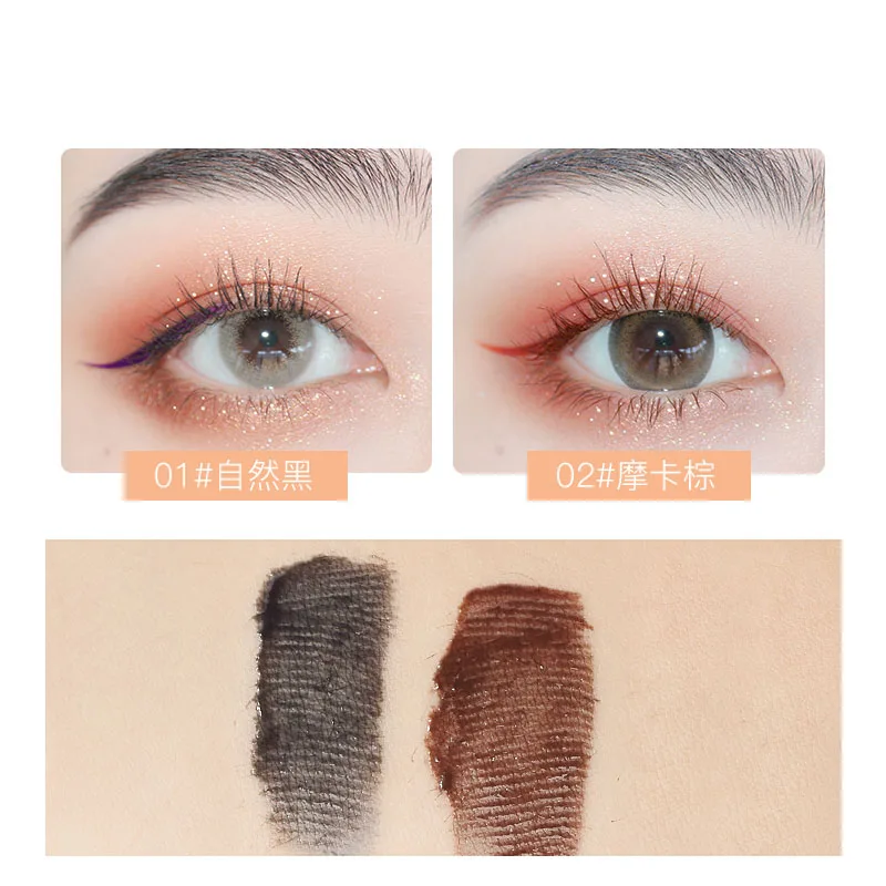 Novo eye makeup mascara partner silicon brush Eyelash raincoat primer waterproof quick dry curling black brown mascara BN263