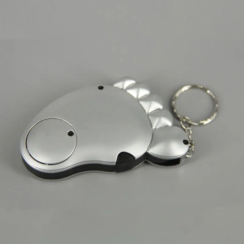 10x Portable Mini Pocket Magnifier Key Chain Magnifying Glass With LED Light for Promotion Gift Magnifier Jewel Loupe