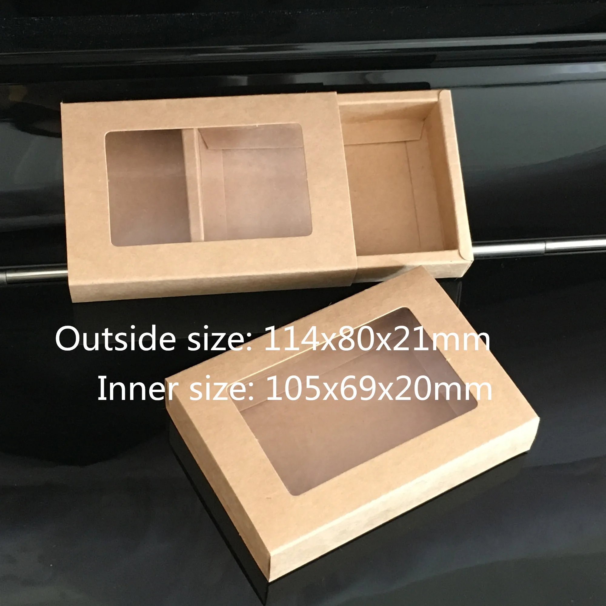 Brown Kraft Paper Boxes for Jewelry Storage