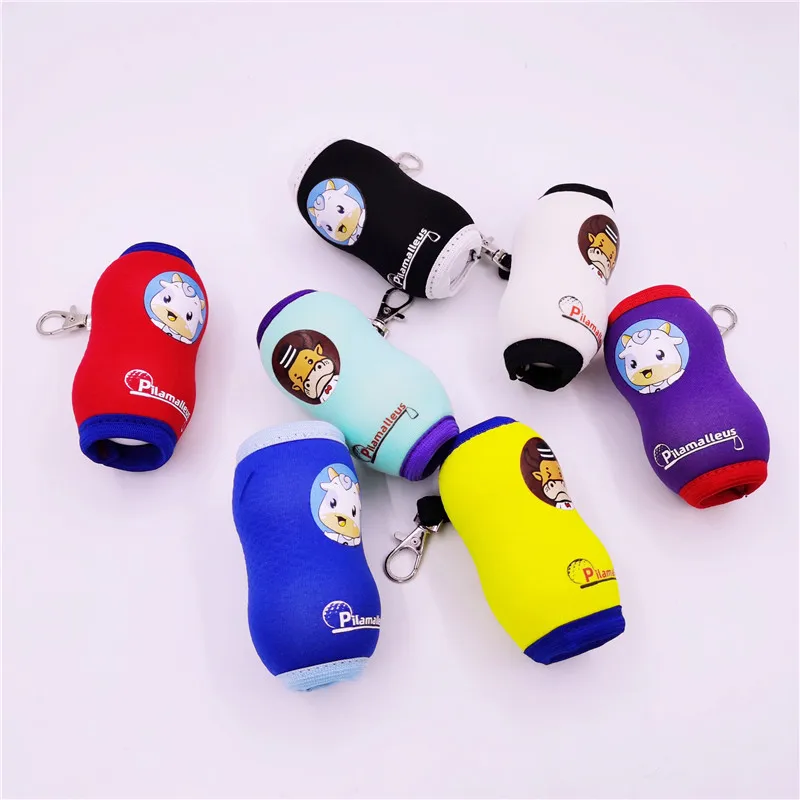 Cartoon Small Golf Ball Bag Bull Cow Mini Nylon Golf Bags Sporting Goods Acces Portable Small Pockets 7 Colors