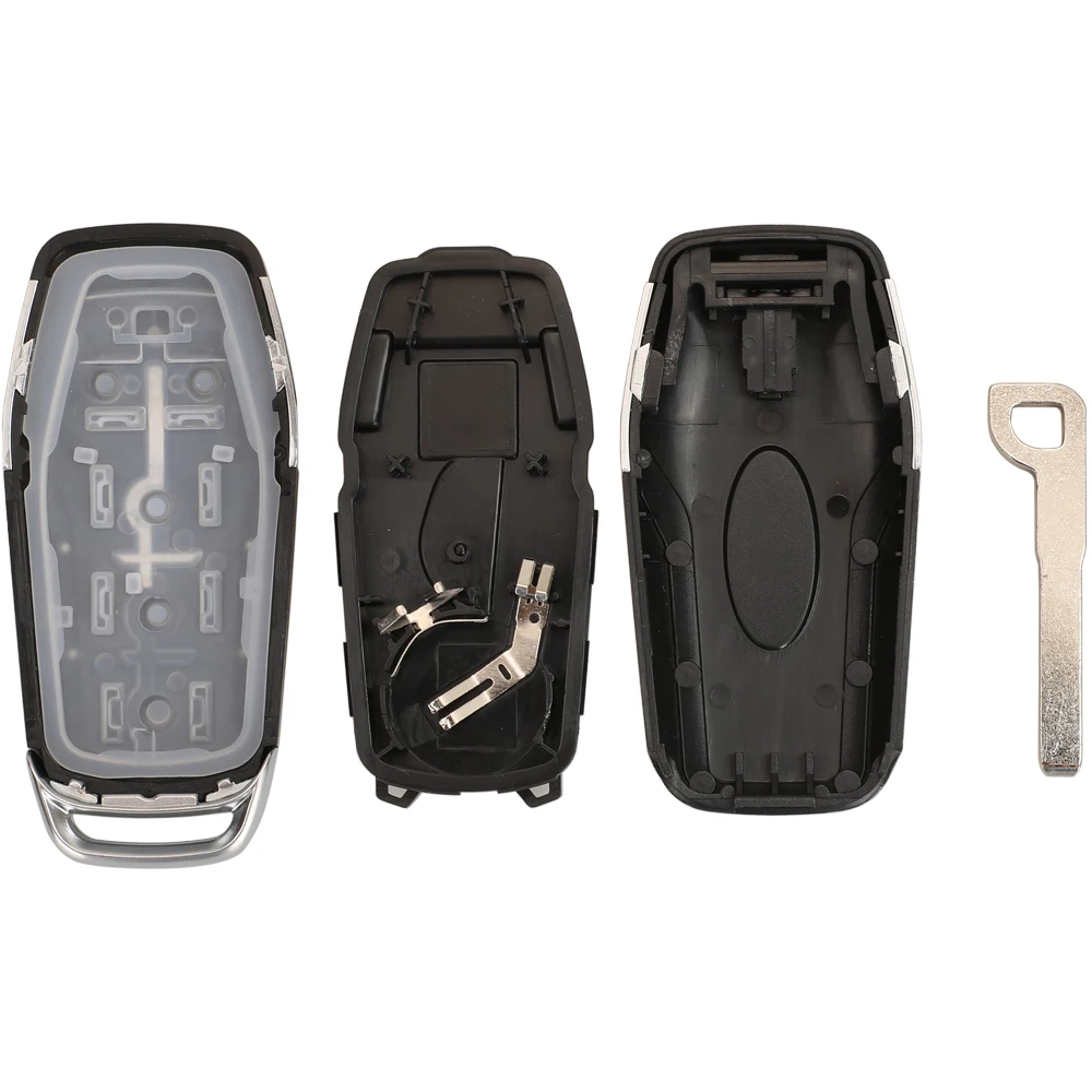 Jingyuqin 3/4/5 Buttons Smart Remote Key Case For Ford Mustang Edge Explorer Fusion Mondeo Kuka Car Shell Fob Uncut Blade