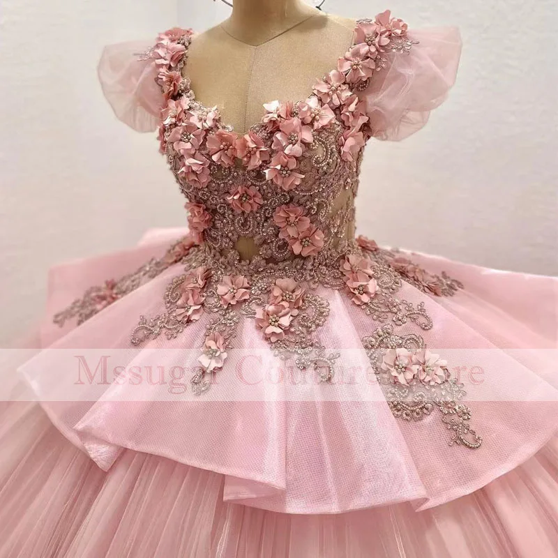 Amazing Princess Quinceanera Dresses Off Shoulder Beading Appliques Celebrity Dress Sweet 16 Vestidos De 15 Anos 2021