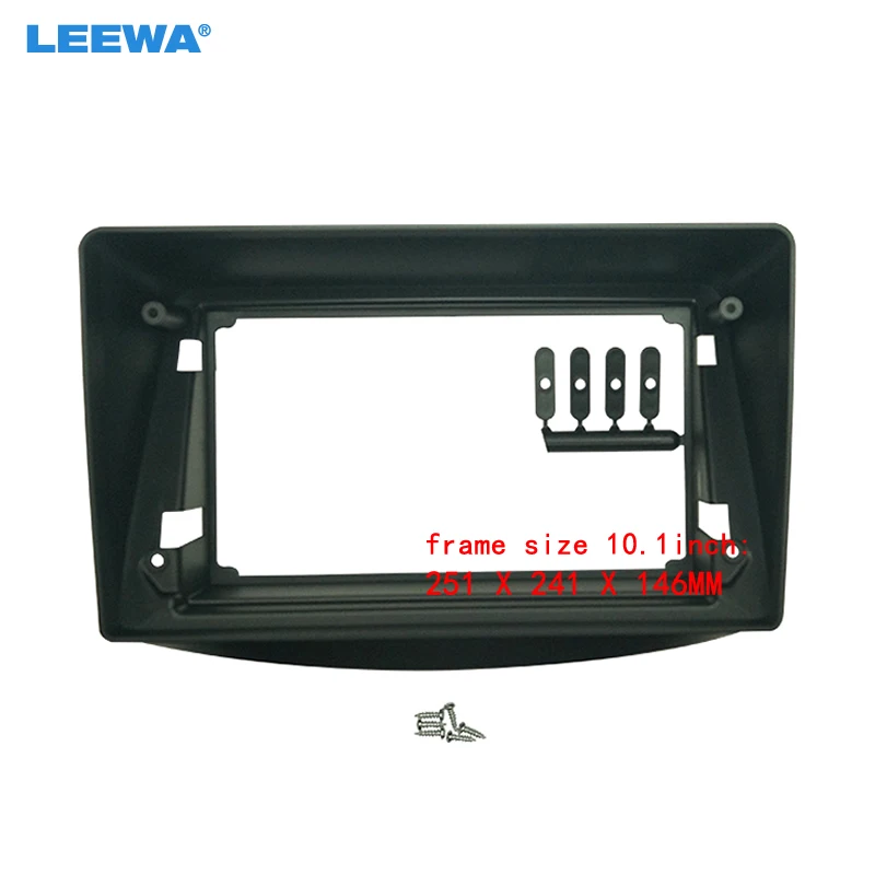 

LEEWA Car Audio Fascia Frame Adapter For Mitsubishi Grandis 9" Big Screen 2DIN Dash Fitting Panel Frame Kit #CA7067