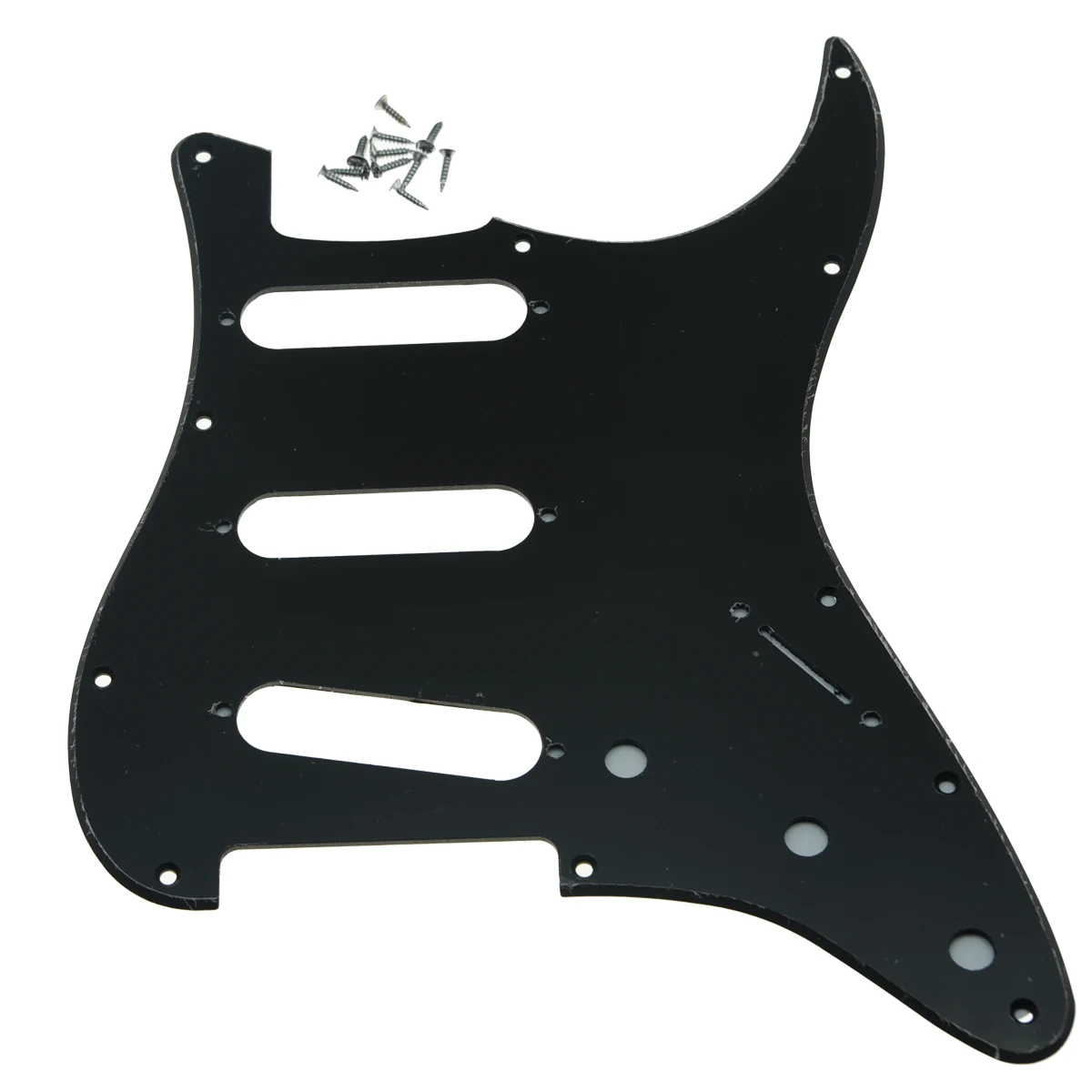 

Black 1 Ply 11 Hole ST SSS Guitar Pickguard for Fender Strat 62 Single Coil Pickups Scratch Plate for Stratocaster American FD