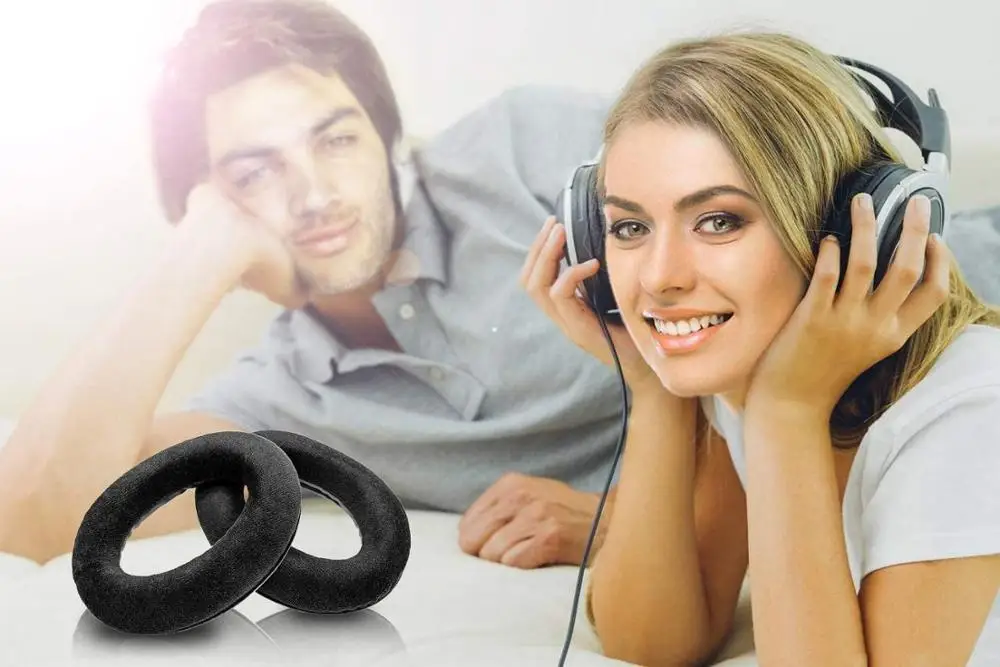 وسادات أذن متوافقة مع HD 598 و HD 598SE و HD 598CS و HD 515 و HD 555 و HD 595 و HD 518 وسماعات رأس سوداء مخملية