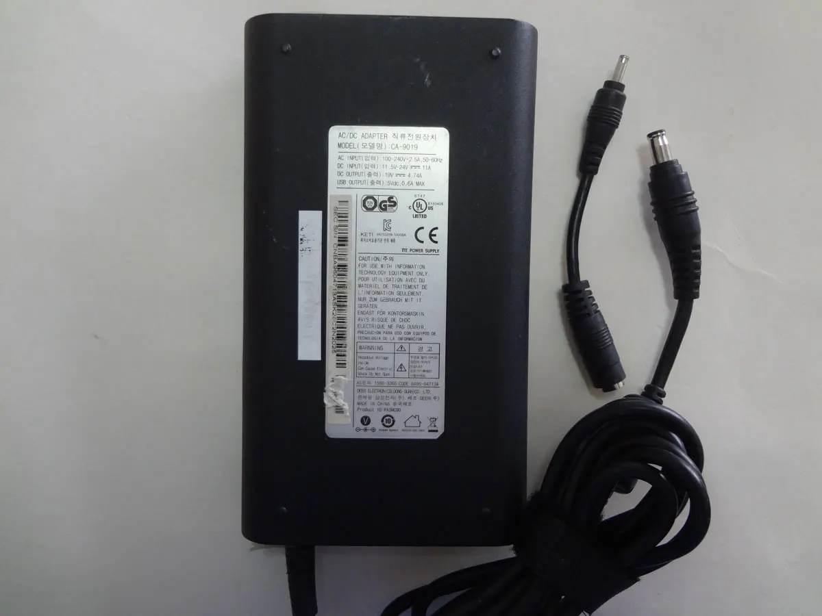 OEM Slim USB 90W CA-9019 AD-9019A 19V 4.74A For Samsung 90W Notebook 9 Pro NP940X5N-X01US Original Puryuan AC Adapter