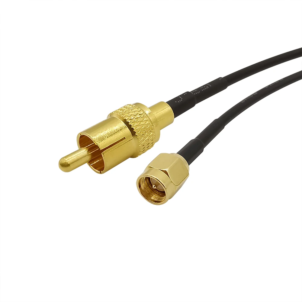 3/6/9 Meters RF RCA TV male straight to SMA male straight for RG174 Pigtail Coaxial Cable SMA Male to RCA Male TV Cable 50ohm