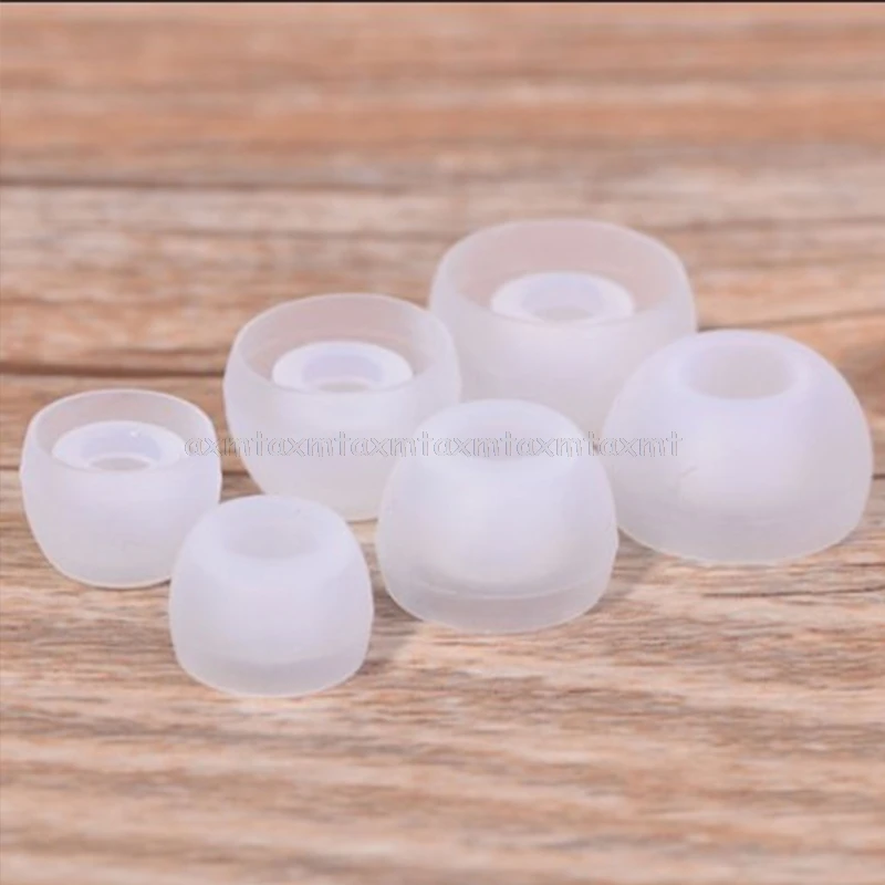 12 Pairs(S/M/L) Soft Clear Silicone Replacement Eartips Earbuds Cushions Ear pads Covers For Earphone Headphone N26 19 Dropship