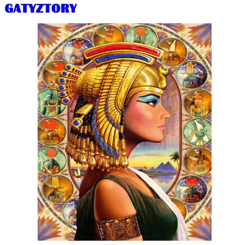 

GATYZTORY Frame Picture DIY Painting By Numbers Figure Paint Modern Wall Art Canvas Painting Picture By Numbers For Home Decors