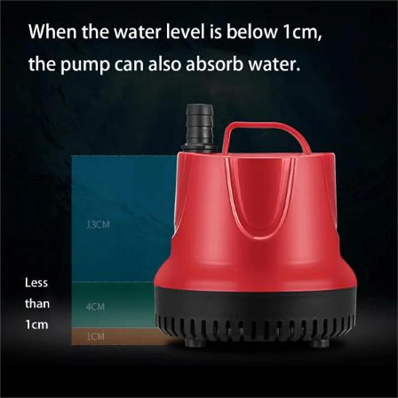 10W/ 15W/ 30W/ 45W/ 60W/ 80W 50Hz Water Pump Fish Tank Submersible  Ultra-Quiet  Pump  Fountain Aquarium Pond Spout Feature Pump