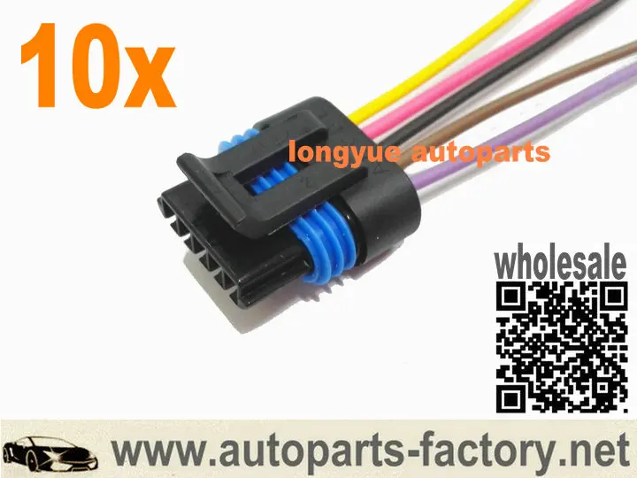 

Longyue 10pcs Engine EGR Position Sensor Connector Wiring Harness