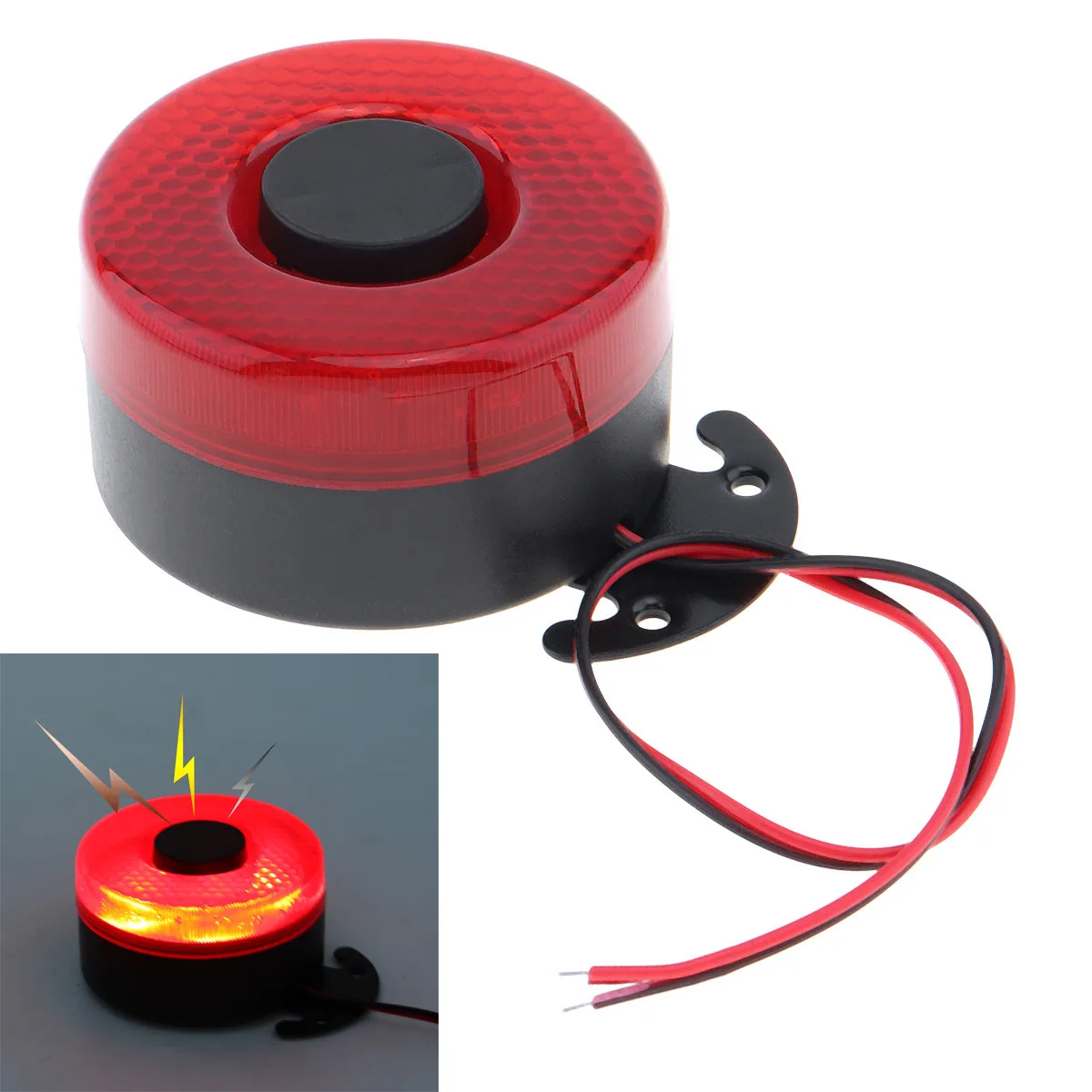 

12/24V Reverse Accessories Beeper Horn Vehicle Auto Warning Back Up Car Reversing Alarm Speaker Buzzer Siren with Light for Cars