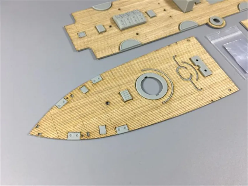 1/144 Scale Wooden Deck for Beiyang Fleet Cruiser Chih Yuen Bronco KB14001 Model