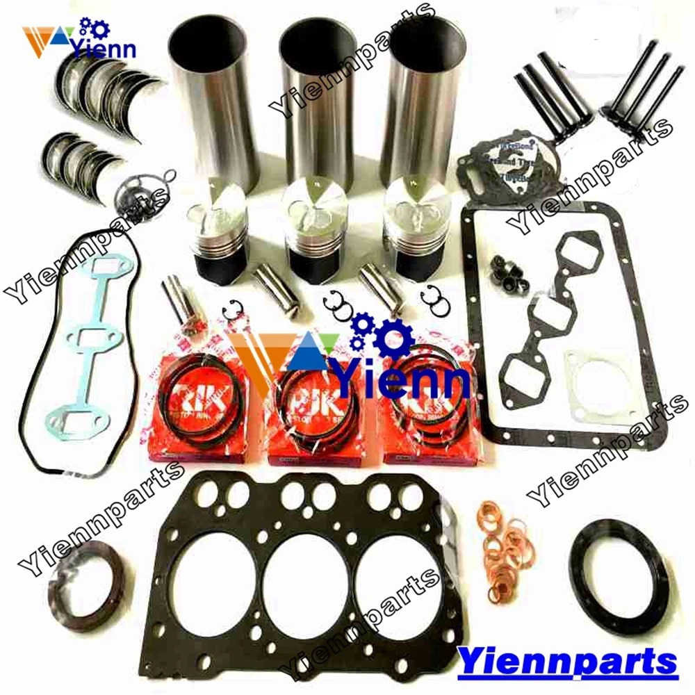 

For VOLVO D1.1DCAE4 D1.1 Overhaul Rebuild Kit with valve Piston Ring Liner Gasket Kit Bearing Set EC15 EC20 Excavator Engine