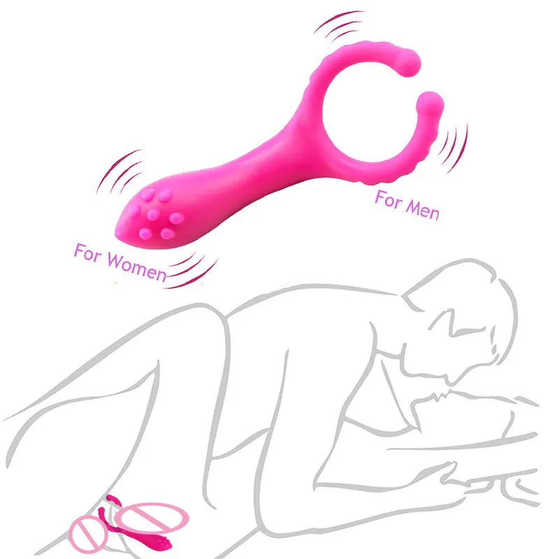 Sexual Vibrator Electro Stimulator Couple Adult Toys Sexy Shop Products Female Vagina Vibration Stimulation Penis Vibrating Ring