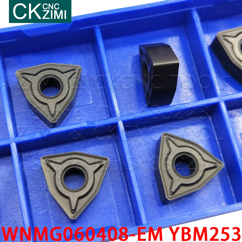WNMG060408-EM YBM253 WNMG 060408 EM YBM253 Carbide Dạng Bên Ngoài Gỗ Biến Dụng Cụ Kim Loại CNC Tiện Dụng Cụ Bằng Thép Không Gỉ