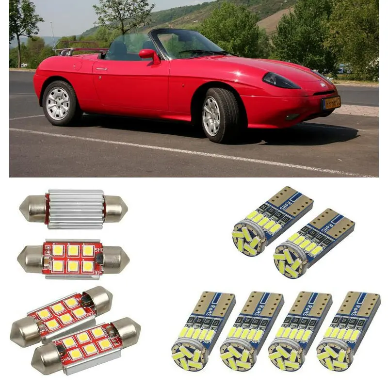 

Interior led Car lights For Fiat barchetta 183 cabrio dome bulbs for cars License Plate Light 6pc