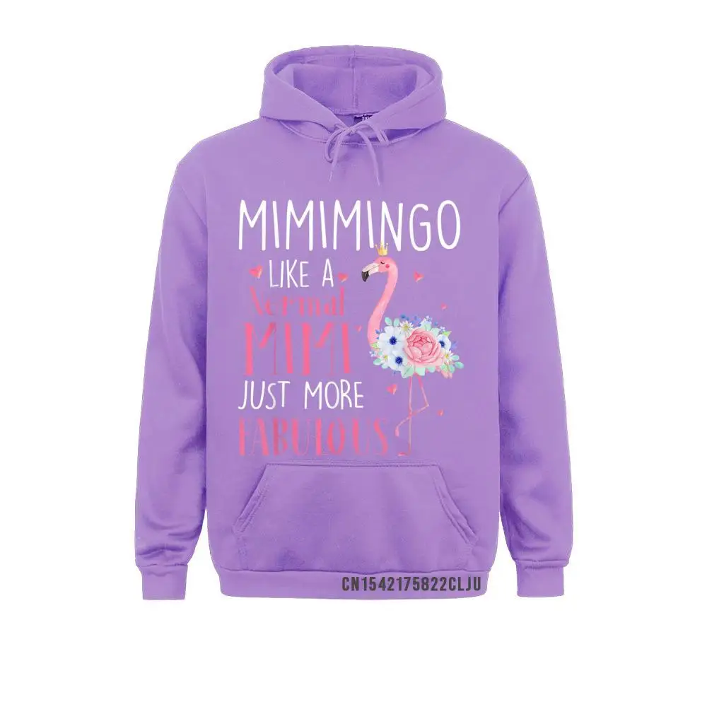 Flamingo Mimimingo Like A Normal Mimi Gifts Funny Grandma Warm Winter Hoodies Print Sportswears Funky Men Sweatshirts