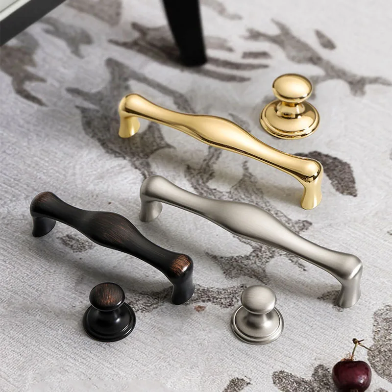 

Новые светло-золотые/серебряные цинковые ручки для шкафа, ручки для ящиков, ручки для мебели Morden