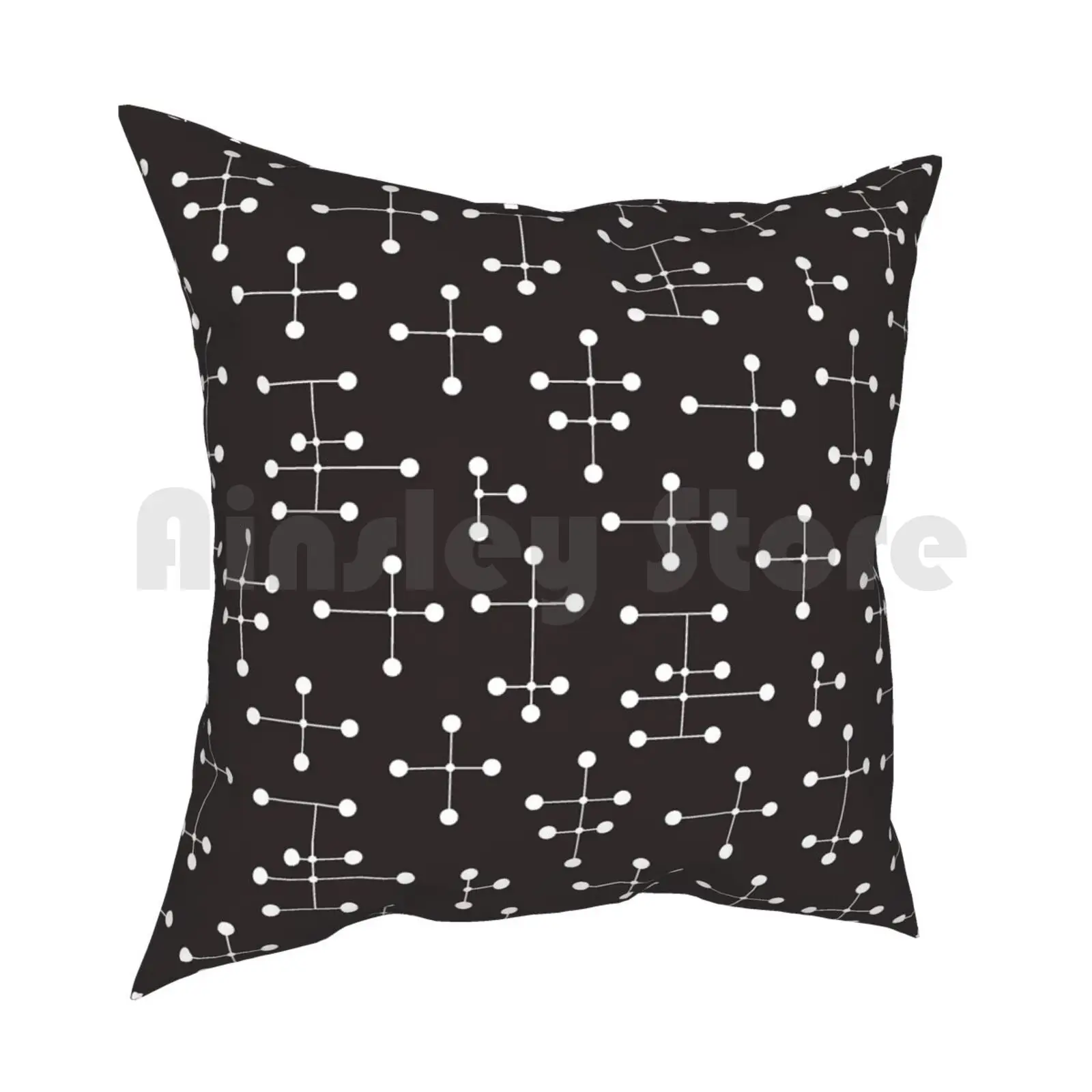 Midcentury Modern Dots 22 Pillow Case Printed Home Soft Throw Pillow 1950S 1960S 50S 60S Atomic Atomic Inspired Atomic