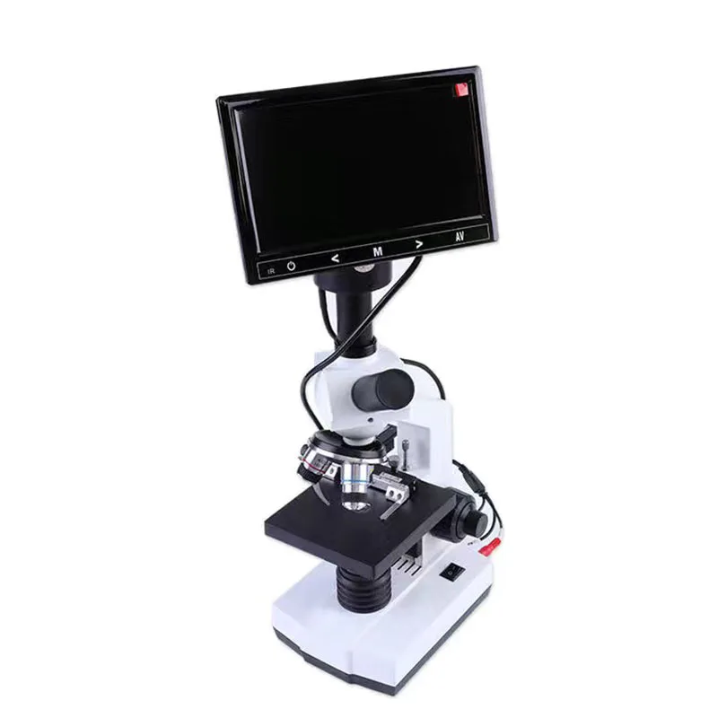 

5MP HD Professional Mites Sperm biological Lab Digital Microscope Led electronic eyepiece 7-inch LCD screen constant temperature