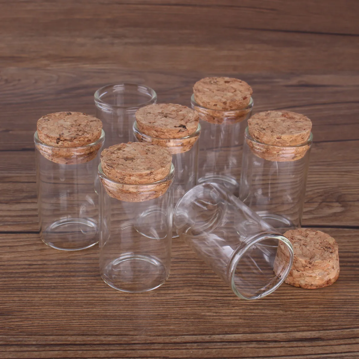 5pcs 20ml 30*50mm Test Tubes Glass bottle with Cork Lids Potion bottles Glass Jars Glass vessels Spice Jars Wishing bottles