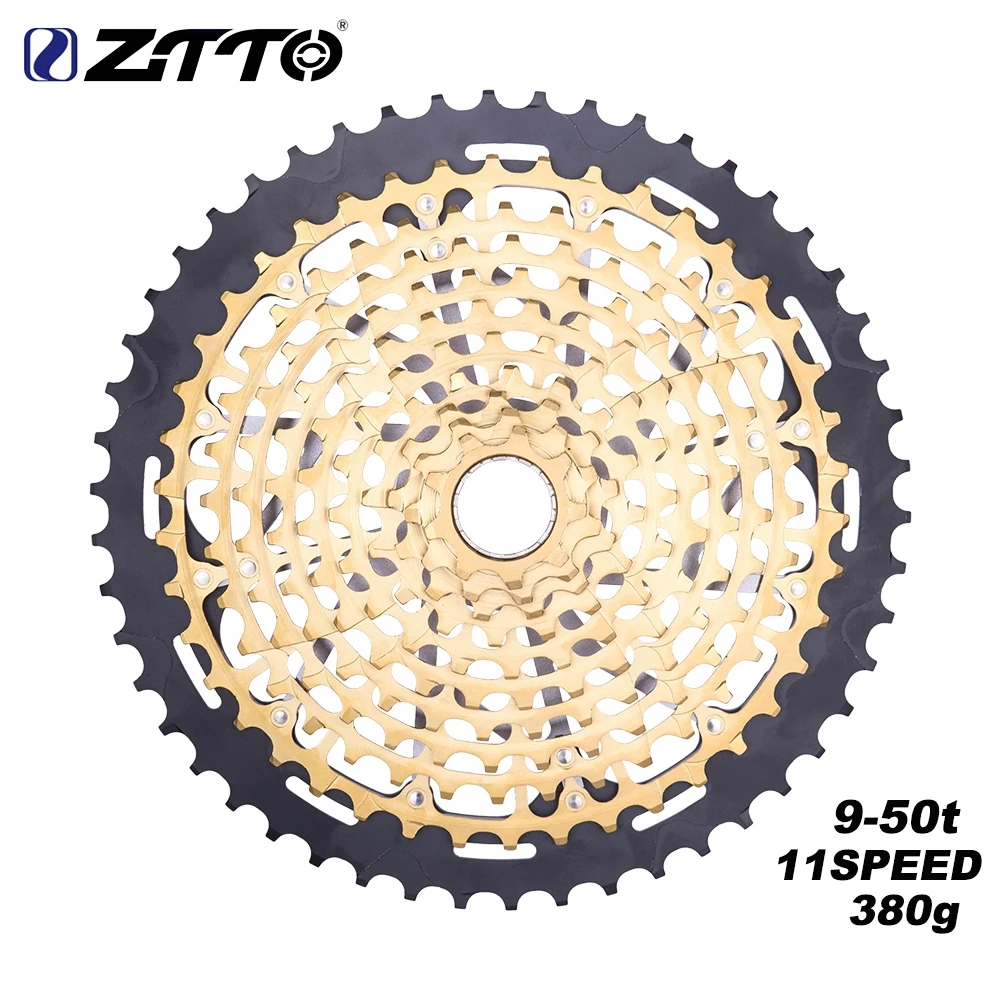 

11 Speed Golden MTB 9-50T ULT XD Cassette Ultimate 11s 50T Cassette Mountain Bike Freewheel Ultralight 380g 11v sprocket k7