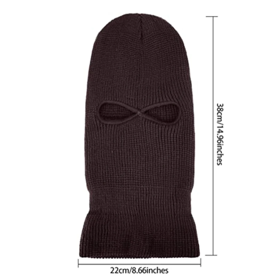 3/2 Hole Full Face Cover Mask Balaclava Knit Hat Army Tactical CS Winter Ski Cycling Mask Beanie Hat Scarf Warm Face Masks