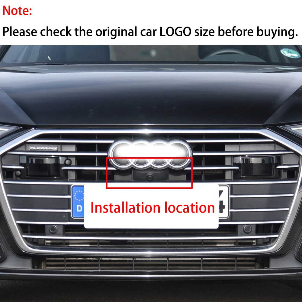 Car Front View Parking LOGO Camera Night Vision Positive Waterproof for Audi A6 C8 4K 2018 2019 2020 2021