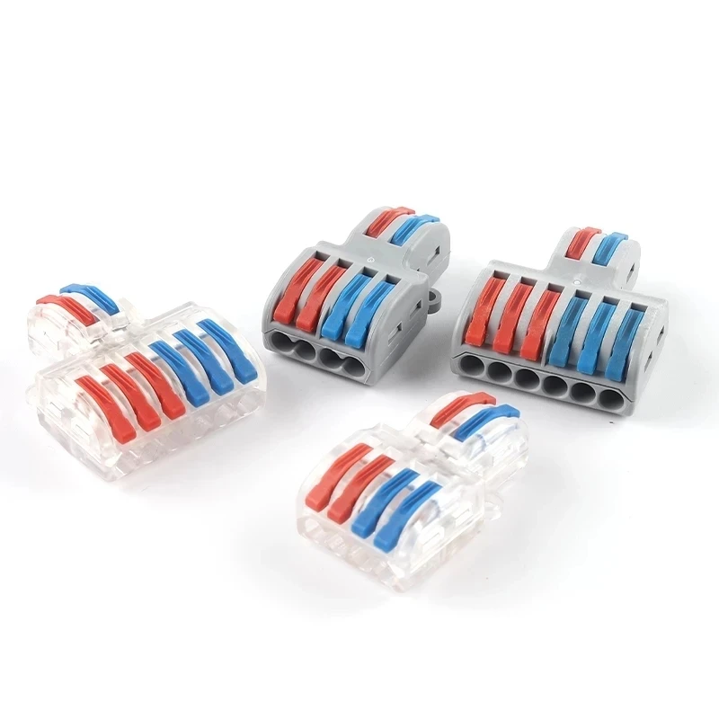 Boxed SPL-42/62 Mini Fast Wire Connector Universal Push-in Conductor Terminal Block 222 Electric Multiple Wire Connector