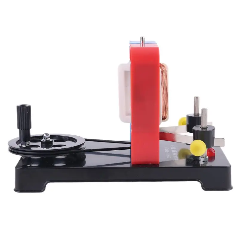 مولد كهربائي يدوي ، نموذج مولد كهربائي ، فاراداي ، تجربة الحث الكهرومغناطيسي ، ألعاب تعليمية