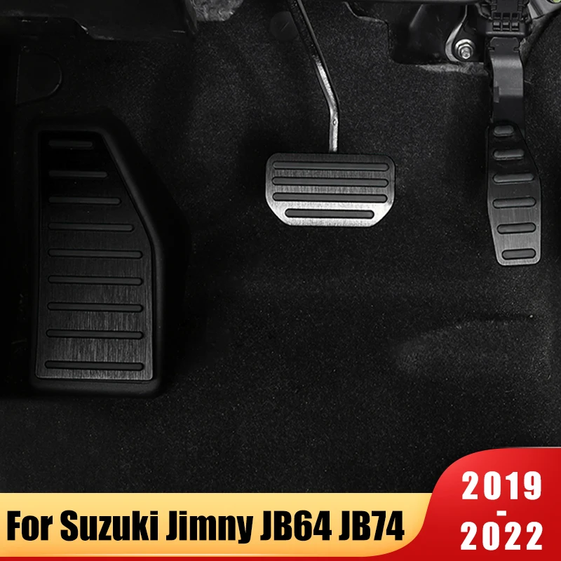 

Auto Car Foot Accelerator Fuel Brake Clutch Pedals Cover For Suzuki Jimny JB74 JB64 2019 2020 2021 2022 Accessories Car Styling