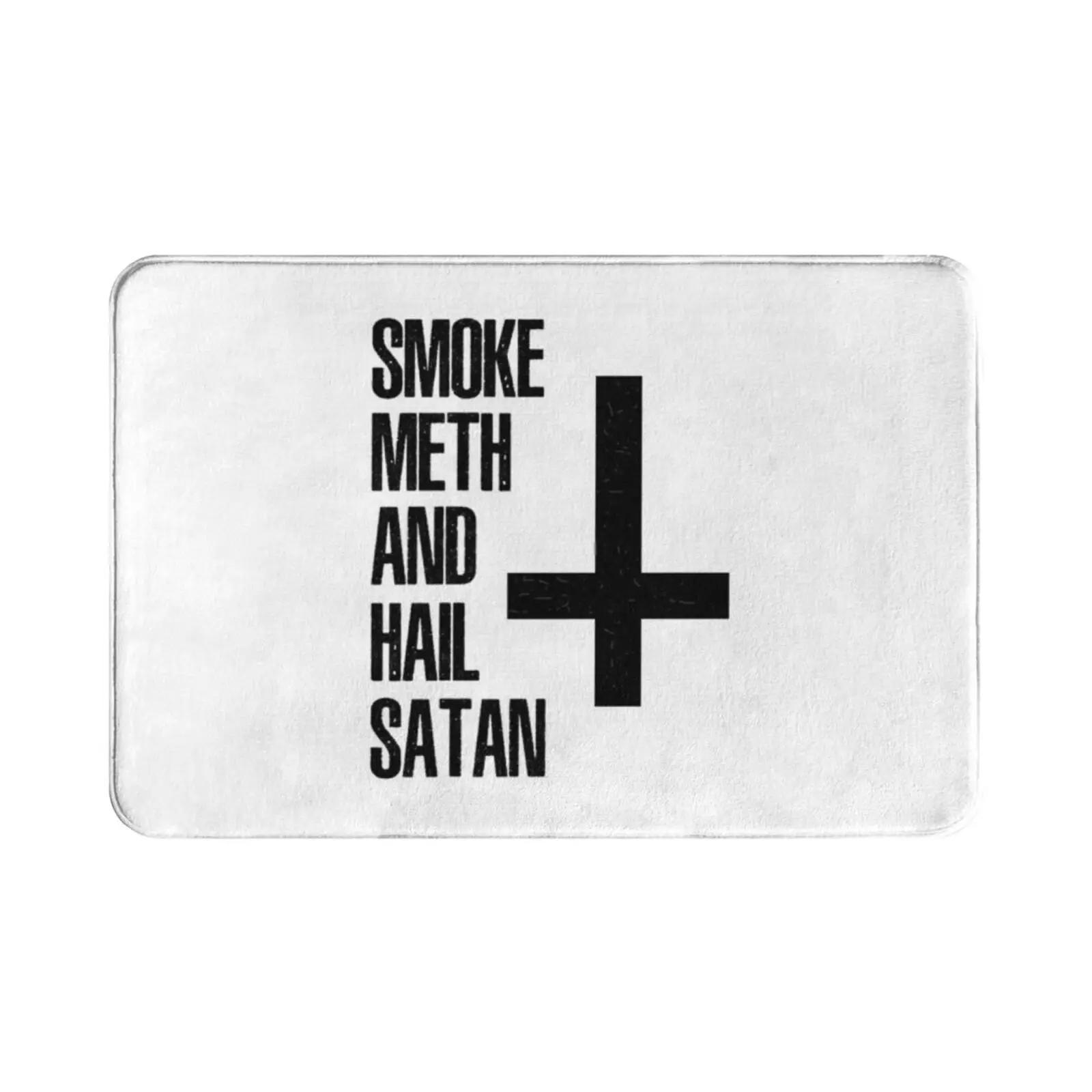 Hail Satan Religion Carpet Mat Rug Cushion Soft Non-Slip Smoke Meth And Hail Satan Satan Teufel Antichrist Geschenkidee