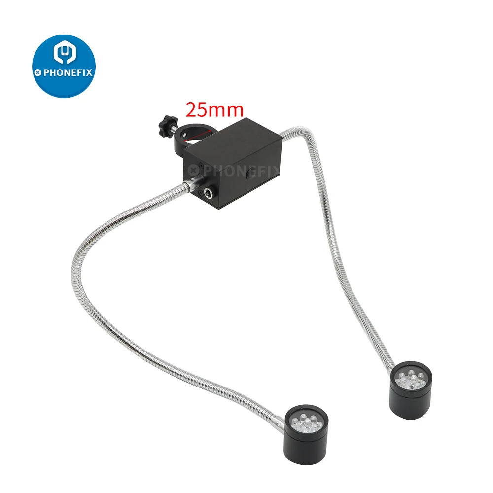กล้องจุลทรรศน์ LED Light ด้านข้างเติม Illuminator LED Source สำหรับสเตอริโอกล้องจุลทรรศน์แว่นขยายกล้องวิดีโอ