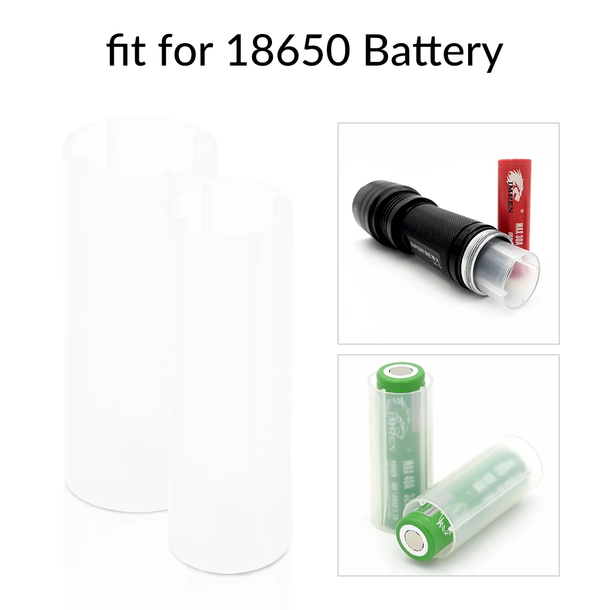 IMREN Battery Box Battery Holder Cylindrical Plastic Battery Holder 18650 to 21700/18650 to 26650 Battery Holder