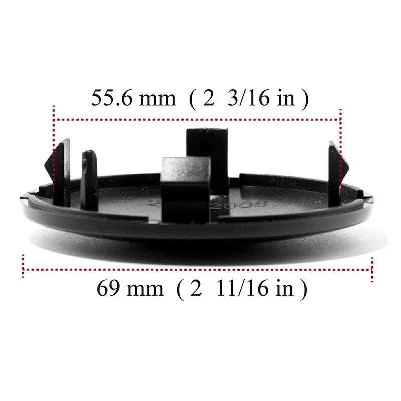 GTownworks 1pc 69mm(2.72in) Car Wheel Center Hub Caps for #4B0 601 170 A A3 A4 A5 A6 A7 Q3 S5 S6 S7 S8 Wheel Exterior Parts