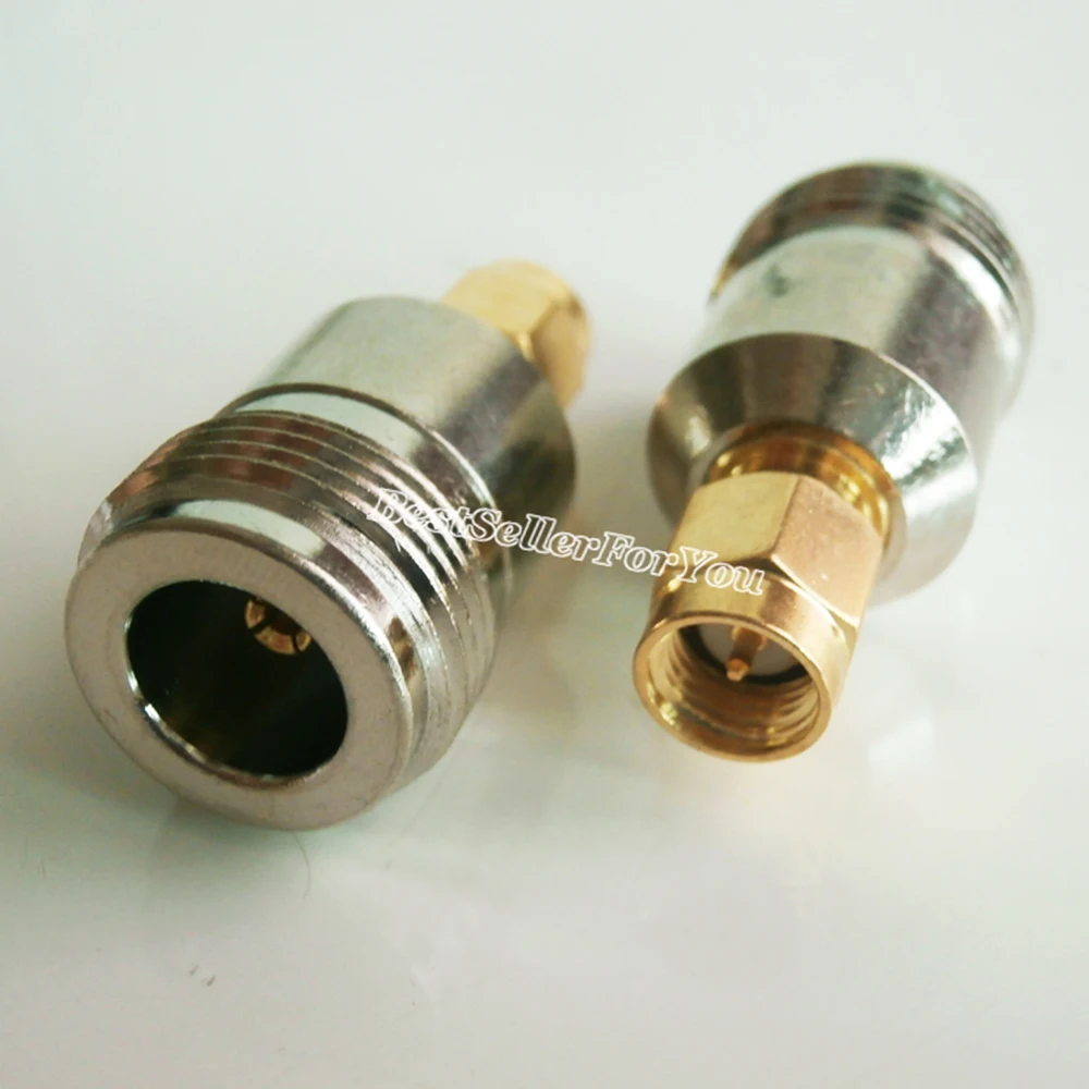 1Pcs SMA Connector Male Plug TO N Female Jack RF Coaxial Adapter Connector For Antenna Router