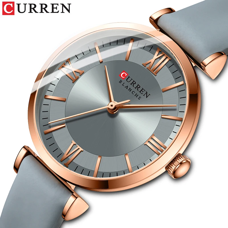 

Women Watch CURREN Fashion Exquisite Women Leather Casual Watch Luxury Analog Quartz 30M waterproof Wristwatch Girl Watch